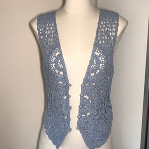 Blue Crochet Vest 💕